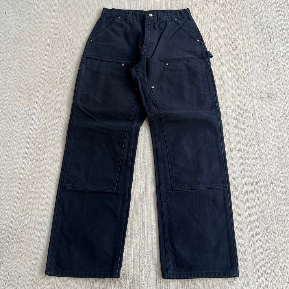 Carhartt BLK black double knee work wear carpenter pants